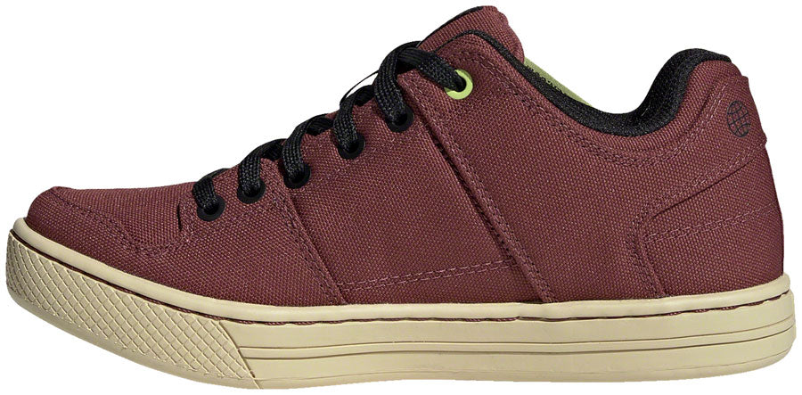 Five Ten Freerider Canvas Flat Shoes - Womens Quiet Crimson/Core BLK/Pulse Lime 9 Shoes and Insoles Five Ten   