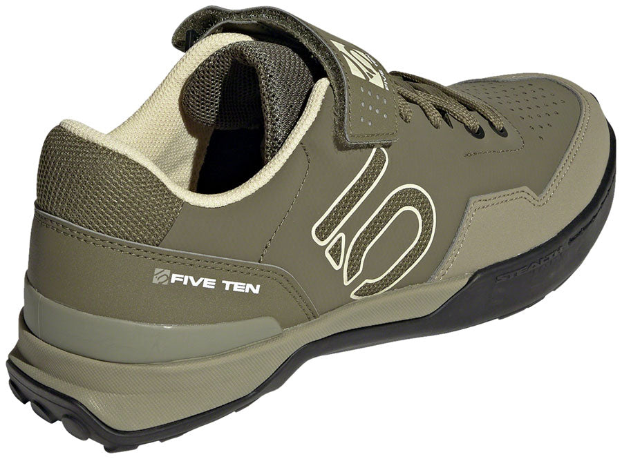 Five Ten Kestrel Lace Mountain Clipless Shoes - Mens Focus Olive/Sandy Beige/Orbit Green 9.5 Shoes and Insoles Five Ten   