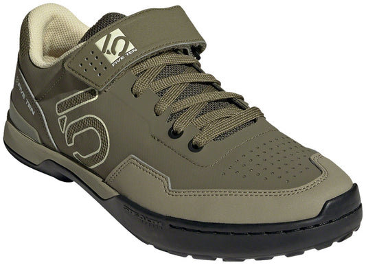 Five Ten Kestrel Lace Mountain Clipless Shoes - Mens Focus Olive/Sandy Beige/Orbit Green 6 Shoes and Insoles Five Ten   