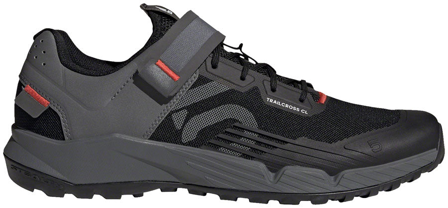 Five Ten Trailcross Mountain Clipless Shoes - Mens Core BLK/Gray Three/Red 11.5 Shoes and Insoles Five Ten   