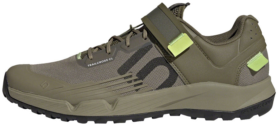 Five Ten Trailcross Mountain Clipless Shoes - Mens Orbit Green/Carbon/Pulse Lime 10.5 Shoes and Insoles Five Ten   