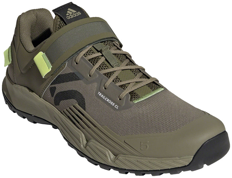 Five Ten Trailcross Mountain Clipless Shoes - Mens Orbit Green/Carbon/Pulse Lime 6.5 Shoes and Insoles Five Ten   