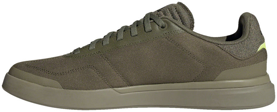 Five Ten Sleuth DLX Canvas Flat Shoes - Mens Focus Olive/Core BLK/Pulse Lime 7.5 Shoes and Insoles Five Ten   