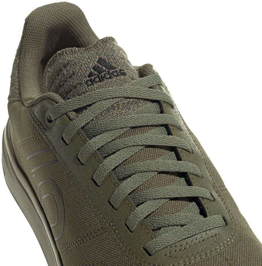 Five Ten Sleuth DLX Canvas Flat Shoes - Mens Focus Olive/Core BLK/Pulse Lime 7 Shoes and Insoles Five Ten   