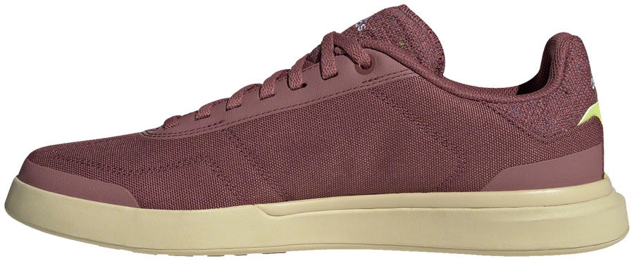 Five Ten Sleuth DLX Canvas Flat Shoes - Womens Quiet Crimson/FTWR White/Sandy Beige 8 Shoes and Insoles Five Ten   