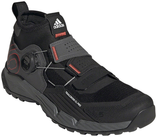 Five Ten Trailcross Pro Mountain Clipless Shoes - Womens Gray/Black/Red 9 Shoes and Insoles Five Ten   