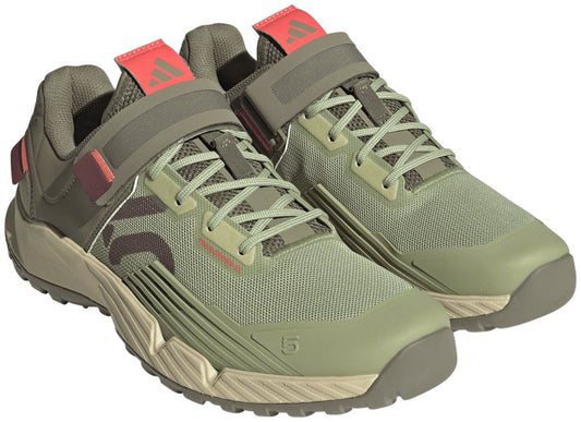 Five Ten Trailcross Mountain Clipless Shoes - Womens Magic Lime/Quiet Crimson/Orbit Green 8.5 Shoes and Insoles Five Ten   