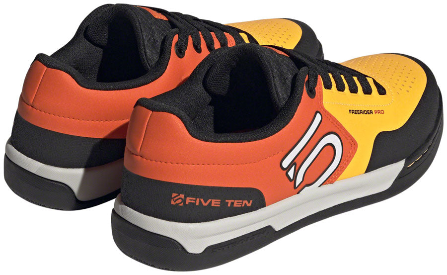 Five Ten Freerider Pro Flat Shoes - Mens Solar Gold/Ftwr White/Impact Orange 7.5 Shoes and Insoles Five Ten   