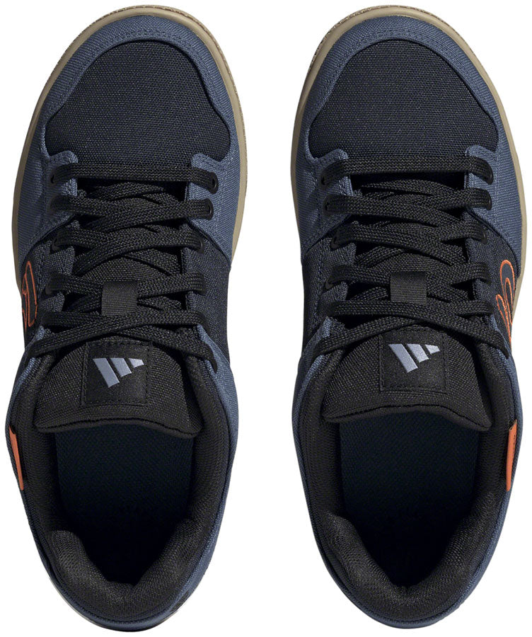 Five Ten Freerider Canvas Flat Shoes - Mens Core Legend Ink/Wonder Steel/Impact Orange 8.5 Shoes and Insoles Five Ten   