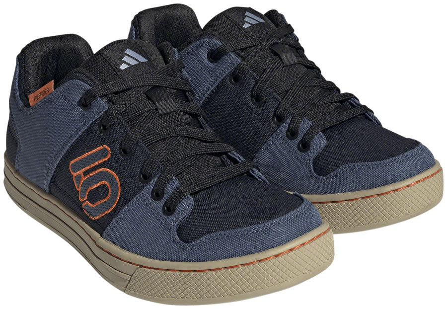 Five Ten Freerider Canvas Flat Shoes - Mens Core Legend Ink/Wonder Steel/Impact Orange 8.5 Shoes and Insoles Five Ten   