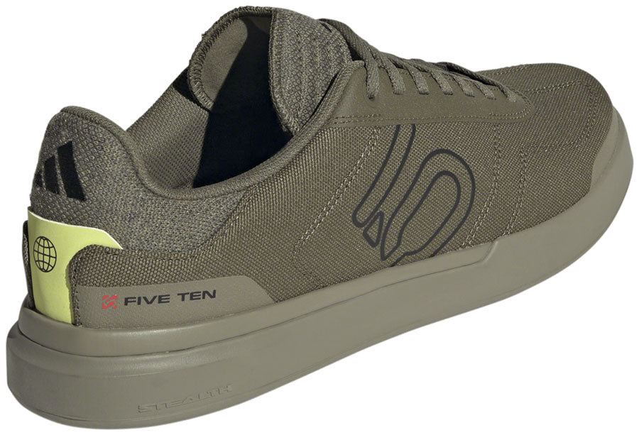 Five Ten Stealth Deluxe Canvas Flat Shoes - Mens Focus Olive/Core BLK/Orbit Green 8.5 Shoes and Insoles Five Ten   