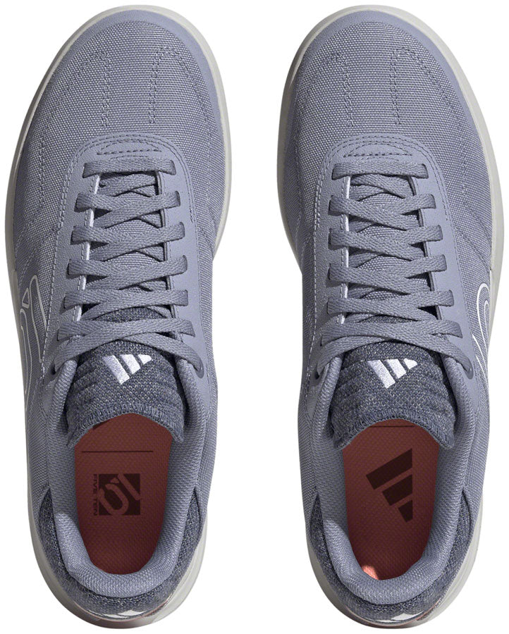 Five Ten Stealth Deluxe Canvas Flat Shoes - Womens Silver Violet/Ftwr White/Coral 6.5 Shoes and Insoles Five Ten   