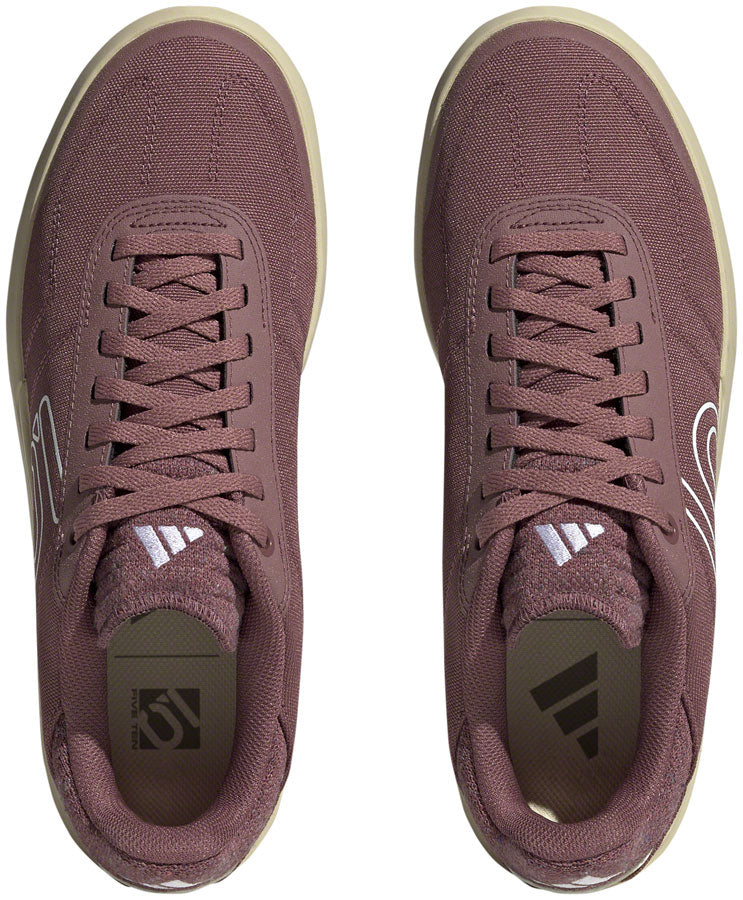 Five Ten Stealth Deluxe Canvas Flat Shoes - Womens Quiet Crimson/Ftwr White/Core BLK 8.5 Shoes and Insoles Five Ten   