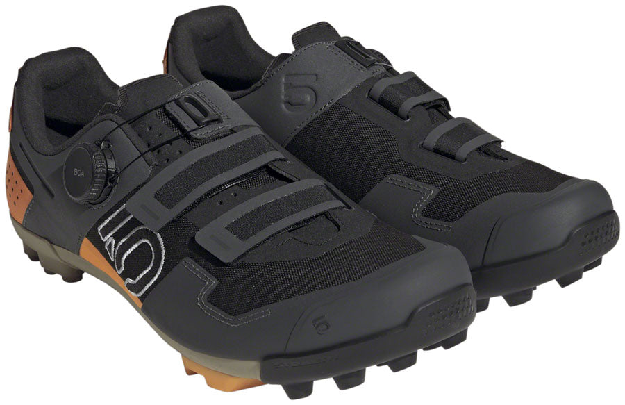 Five Ten Kestrel BOA Mountain Clipless Shoes - Mens Core BLK/Ftwr White/Impact Orange 13 Shoes and Insoles Five Ten   