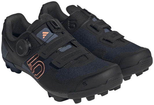 Five Ten Kestrel BOA Mountain Clipless Shoes - Womens Legend Ink/Core BLK/Coral Fusion 9.5 Shoes and Insoles Five Ten   