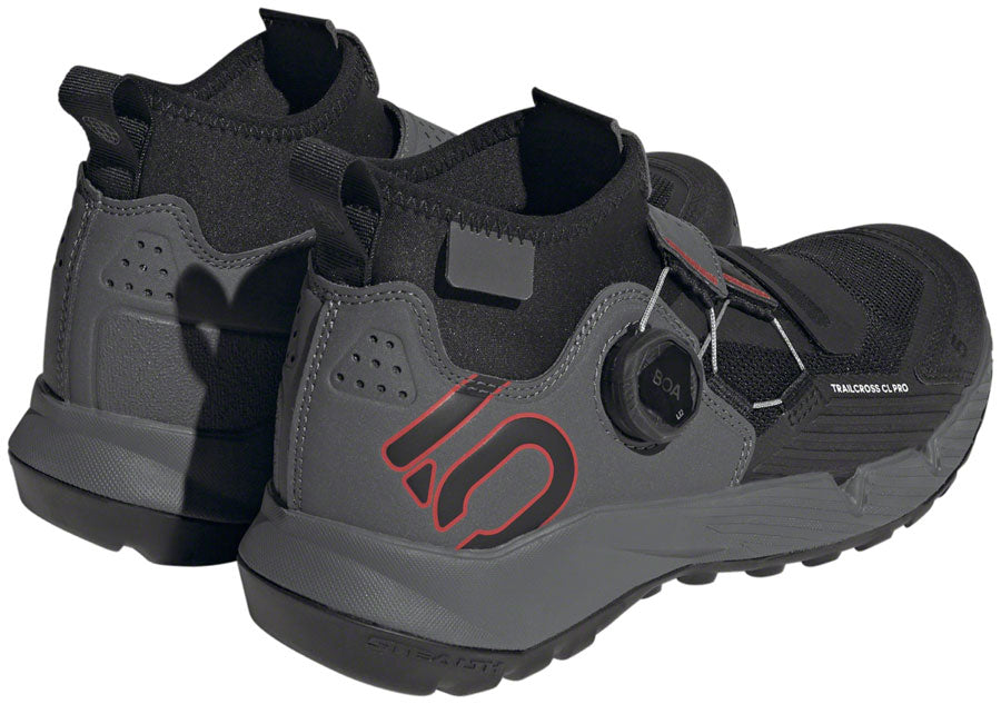 Five Ten Trailcross Pro Mountain Clipless Shoes - Womens Gray Five/Core BLK/Red 6 Shoes and Insoles Five Ten   