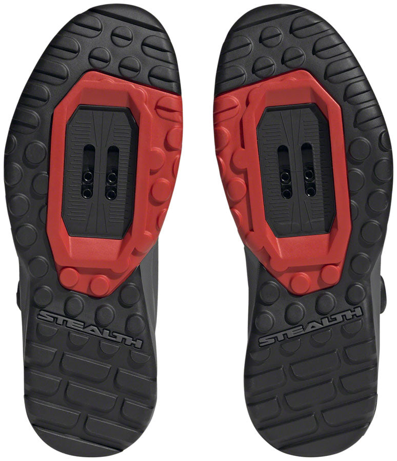 Five Ten Trailcross Pro Mountain Clipless Shoes - Womens Gray Five/Core BLK/Red 8.5 Shoes and Insoles Five Ten   