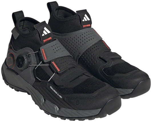 Five Ten Trailcross Pro Mountain Clipless Shoes - Womens Gray Five/Core BLK/Red 8 Shoes and Insoles Five Ten   