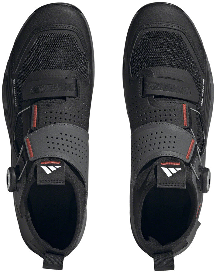 Five Ten Trailcross Pro Mountain Clipless Shoes - Mens Gray Five/Core BLK/Red 11 Shoes and Insoles Five Ten   