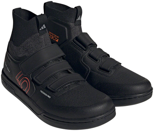 Five Ten Freerider Pro Mid VCS Flat Shoes - Mens Core BLK/Solar Red/Gray Three 10.5 Shoes and Insoles Five Ten   