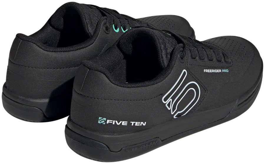 Five Ten Freerider Pro Flat Shoes - Womens Core BLK/Crystal White/Acid Mint 8 Shoes and Insoles Five Ten   