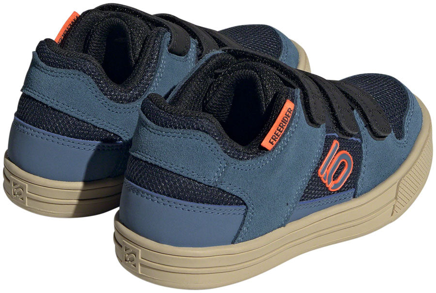 Five Ten Freerider Kids VCS Flat Shoes - Youth Legend Ink/Wonder Steel/Impact Orange 1K Shoes and Insoles Five Ten   