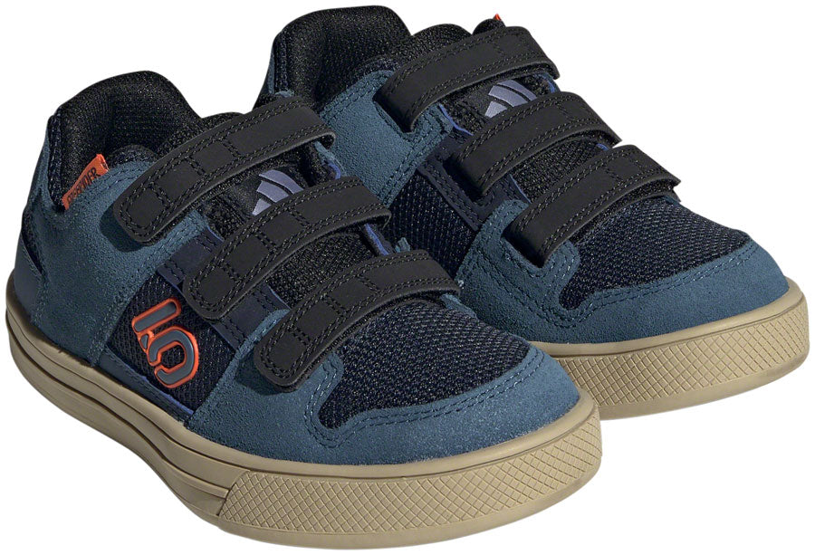 Five Ten Freerider Kids VCS Flat Shoes - Youth Legend Ink/Wonder Steel/Impact Orange 1.5K Shoes and Insoles Five Ten   