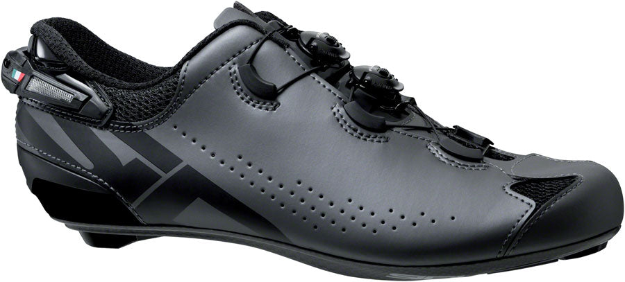 Sidi Shot 2S Road Shoes - Mens Anthracite/Black 46.5 Shoes and Insoles Sidi   