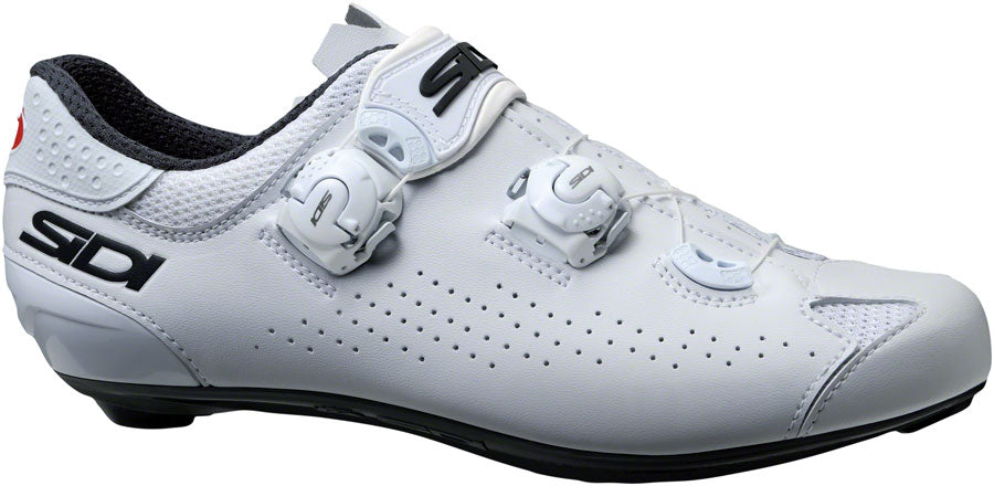 Sidi Genius 10  Road Shoes - Mens White/White 42 Shoes and Insoles Sidi   