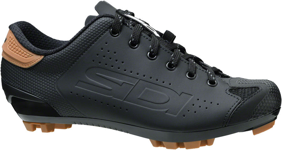 Sidi Dust Shoelace Mountain Clipless Shoes - Mens Black 45.5 Shoes and Insoles Sidi   