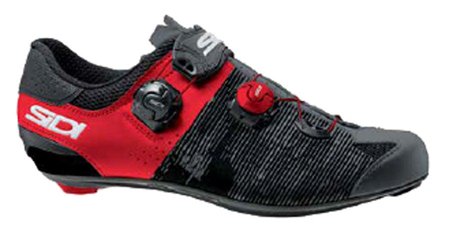 Sidi Genius 10 Road Shoes - Mens Anthracite Red 46 Shoes and Insoles Sidi   