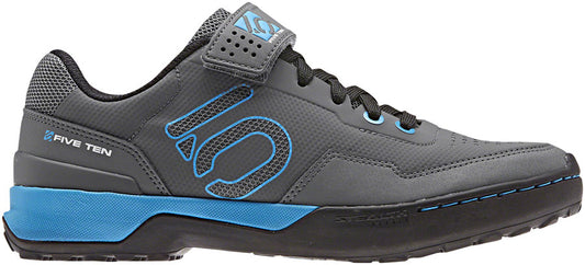 Five Ten Kestrel Lace Mountain Clipless Shoes - Womens Gray Five / Shock Cyan / Core BLK 5.5 Shoes and Insoles Five Ten   