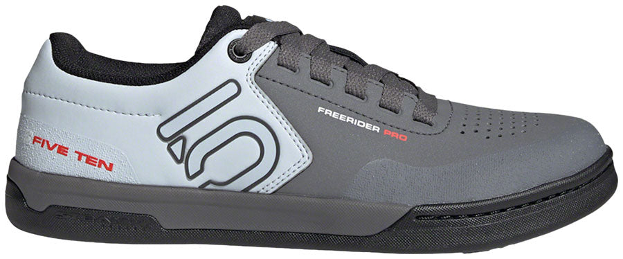 Five Ten Freerider Pro Flat Shoes - Mens Gray Five / Cloud White / Halo Blue 13 Shoes and Insoles Five Ten   