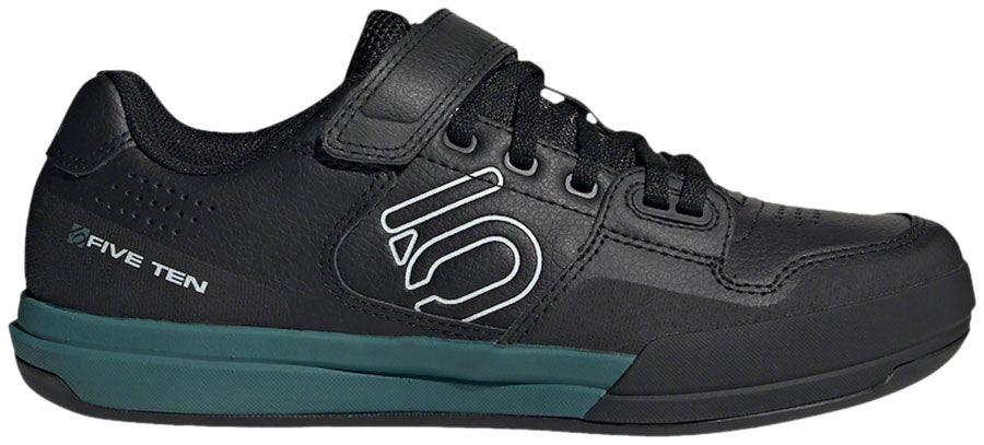 Five Ten Hellcat Mountain Clipless Shoes - Womens Core BLK / Crystal White / Hazy Emerald 10.5 Shoes and Insoles Five Ten   
