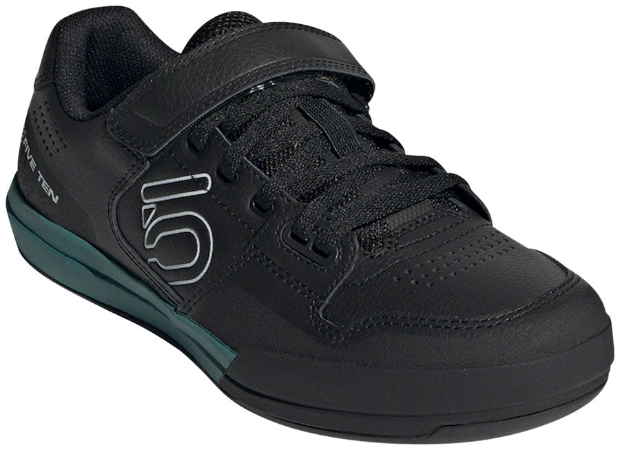 Five Ten Hellcat Mountain Clipless Shoes - Womens Core BLK / Crystal White / Hazy Emerald 7 Shoes and Insoles Five Ten   