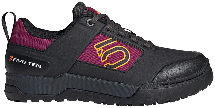 Five Ten Impact Pro Flat Shoes - Womens Core BLK / Signal Orange / Power Berry 8.5 Shoes and Insoles Five Ten   