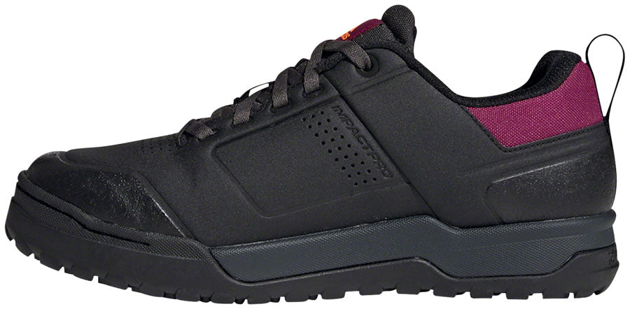 Five Ten Impact Pro Flat Shoes - Womens Core BLK / Signal Orange / Power Berry 8.5 Shoes and Insoles Five Ten   