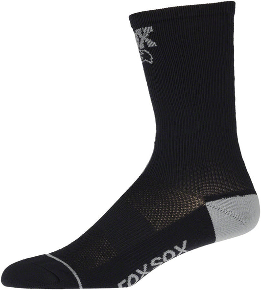 FOX Transfer Coolmax Socks - Black 7" Small/Medium Socks Fox Shox   