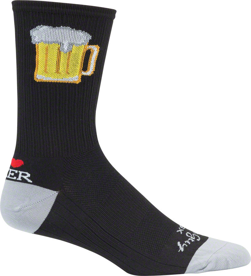 SockGuy SGX Tallboy Socks - 6" Black Small/Medium Socks SockGuy   