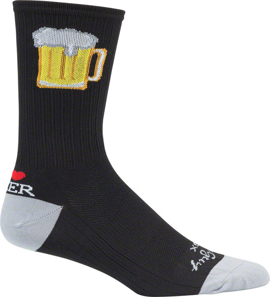 SockGuy SGX Tallboy Socks - 6" Black Large/X-Large Socks SockGuy   