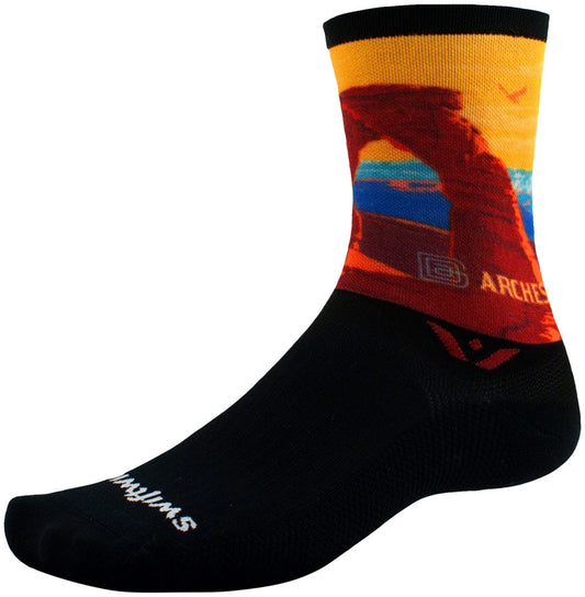 Swiftwick Vision Six Impression National Park Socks - 6" Arches X-Large Socks Swiftwick   