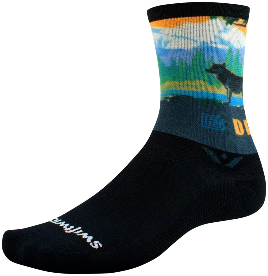Swiftwick Vision Six Impression National Park Socks - 6" Denali Small Socks Swiftwick   