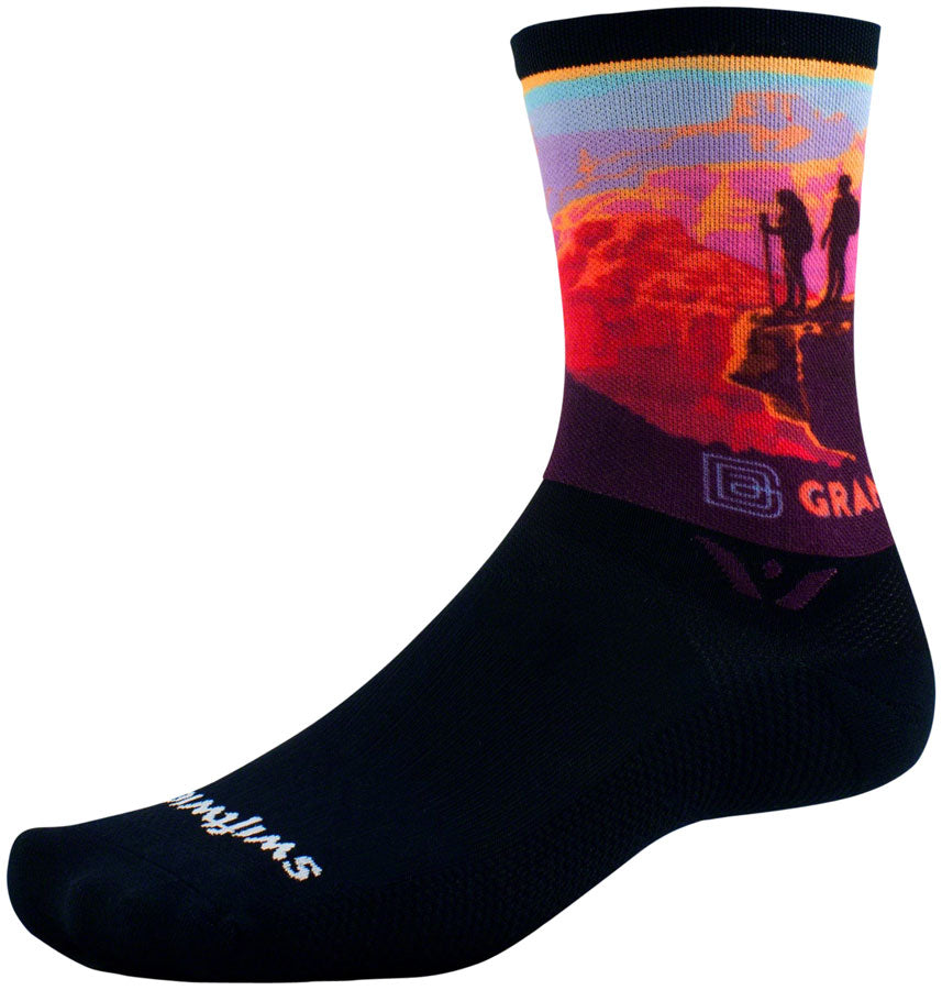 Swiftwick Vision Six Impression National Park Socks - 6" Canyon Lookout Small Socks Swiftwick   