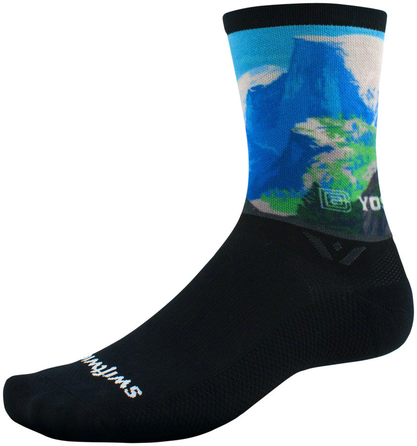 Swiftwick Vision Six Impression National Park Socks - 6" Half Dome Small Socks Swiftwick   