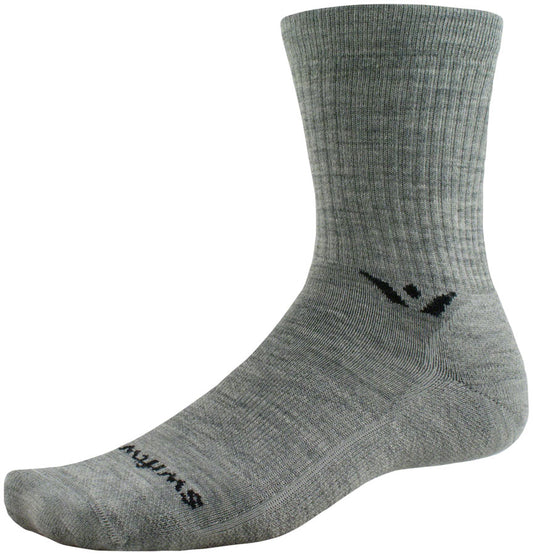 Swiftwick Pursuit Hike Medium Cushion Wool Socks - 6" Medium Weight Heather XL Socks Swiftwick   