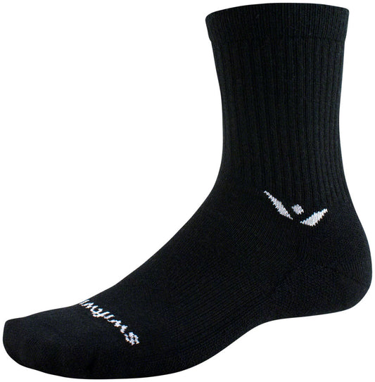 Swiftwick Pursuit Hike Light Cushion Wool Socks - 6" Light Weight Black XL Socks Swiftwick   