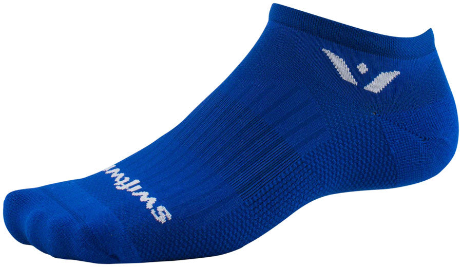 Swiftwick Aspire Zero Socks - No Show Cobalt Large Socks Swiftwick   