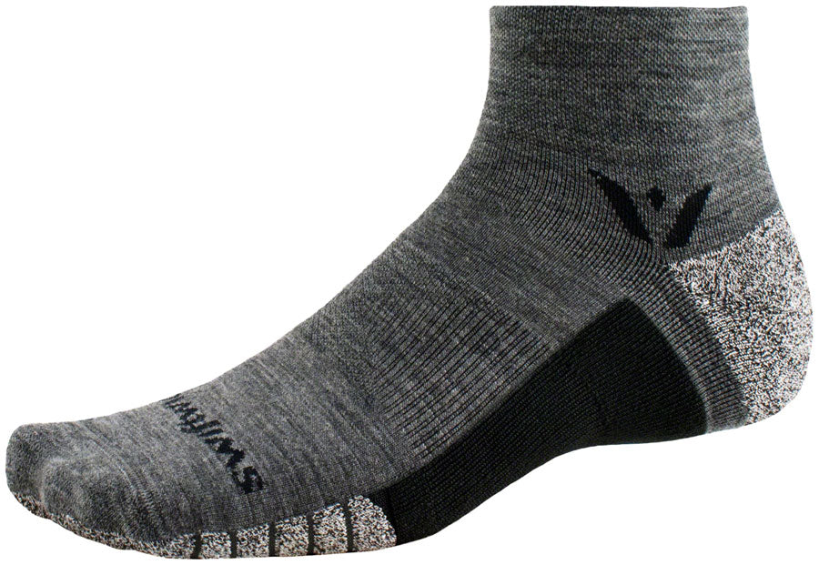 Swiftwick Flite XT Trail Two Socks - 2" Heather Medium Socks Swiftwick   