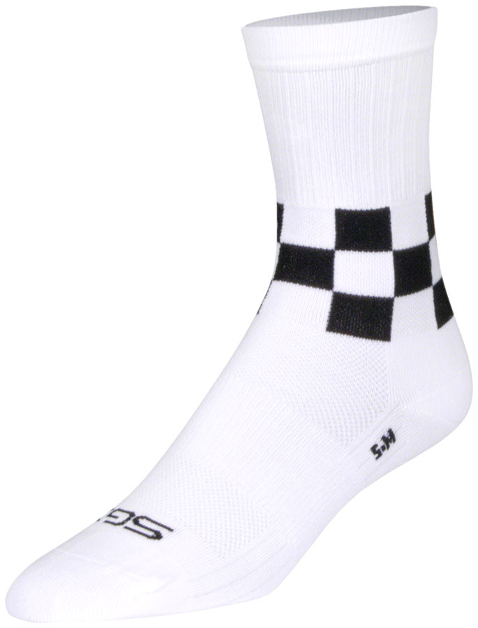 SockGuy SGX Speedway Socks - 6" White Small/Medium Socks SockGuy   