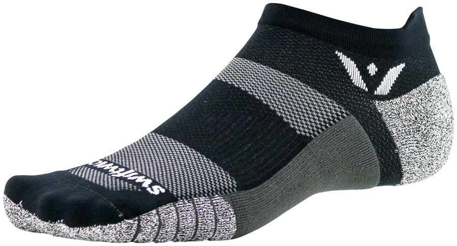 Swiftwick Flite XT Zero Tab Socks - No Show Black Medium Socks Swiftwick   